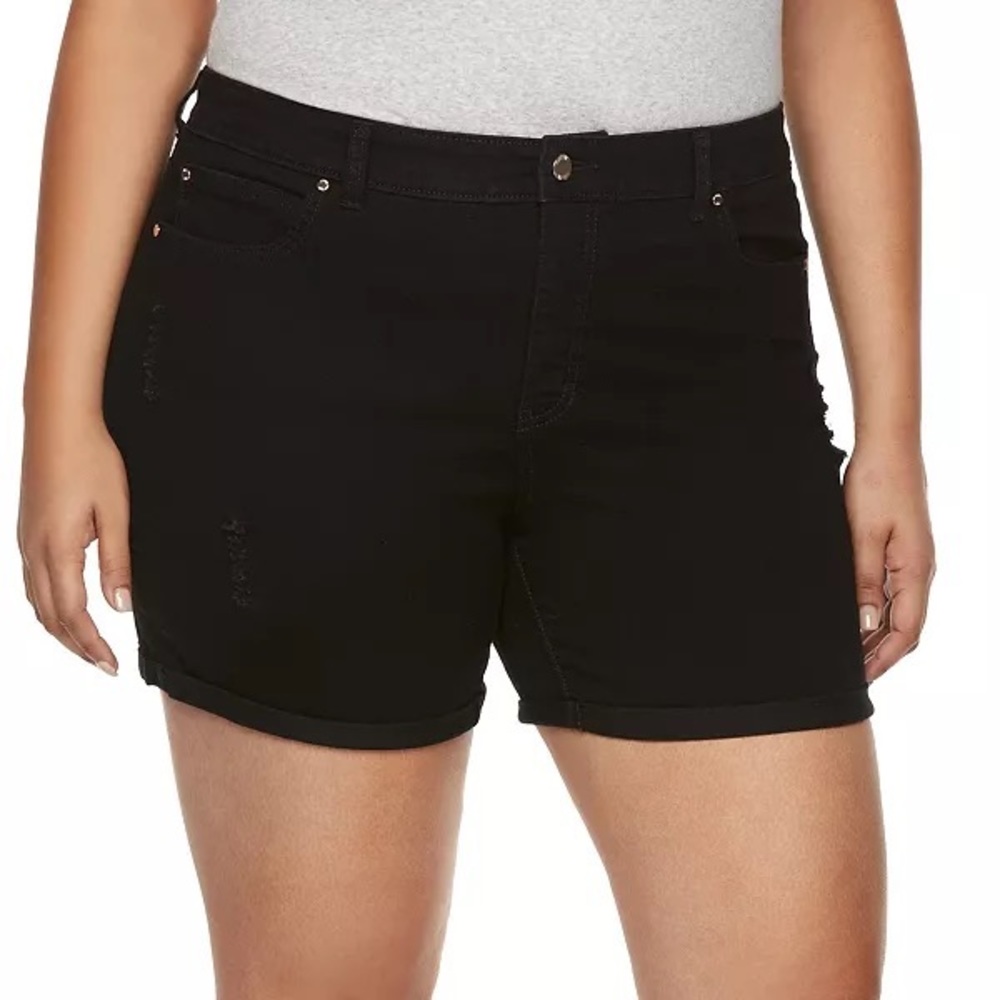 Jennifer Lopez Boyfriend Distressed Shorts JLO